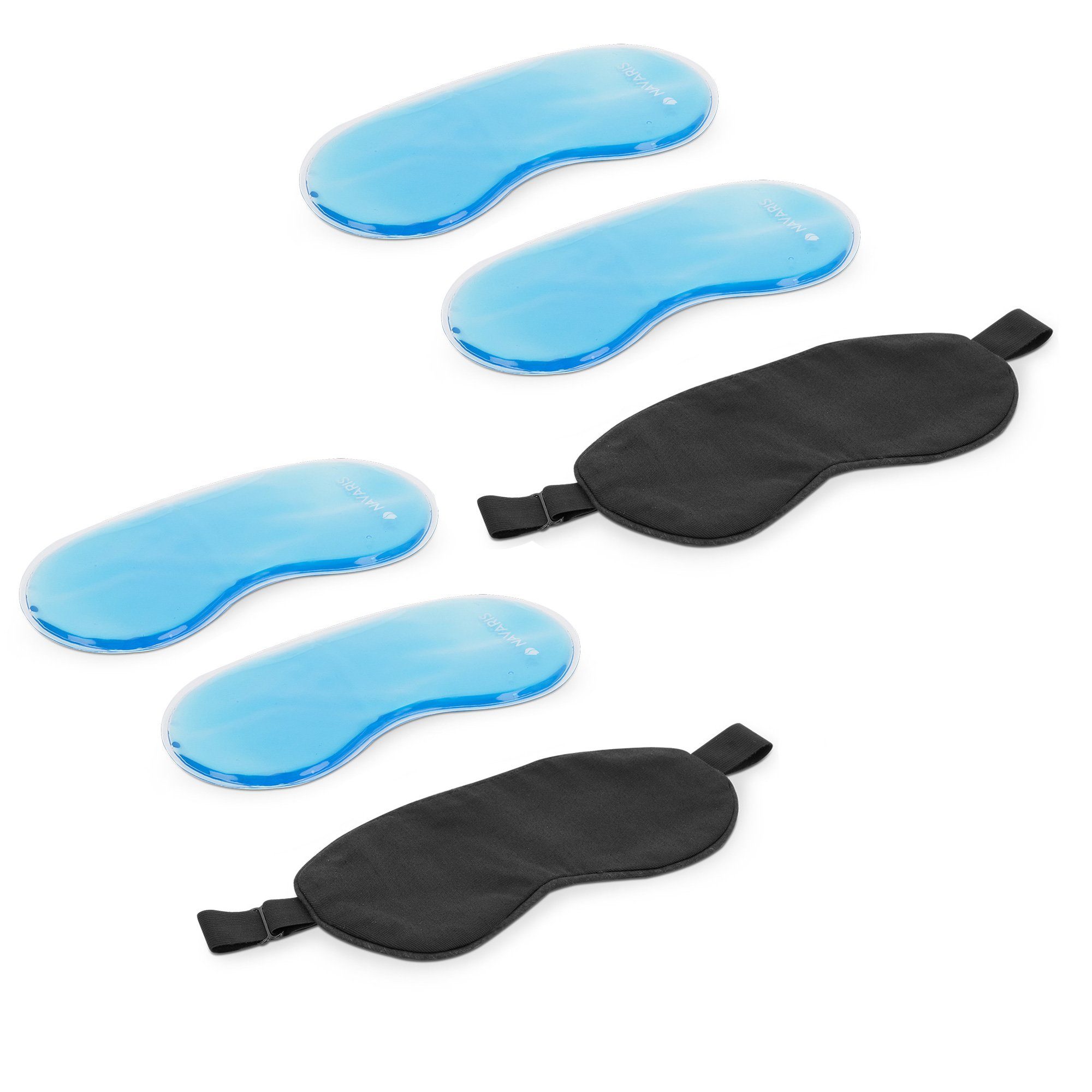 Navaris Stützkissen Kühlendes Gel-Augenpad-Set - Für kühlende und wärmende Anwendungen, 1-tlg.