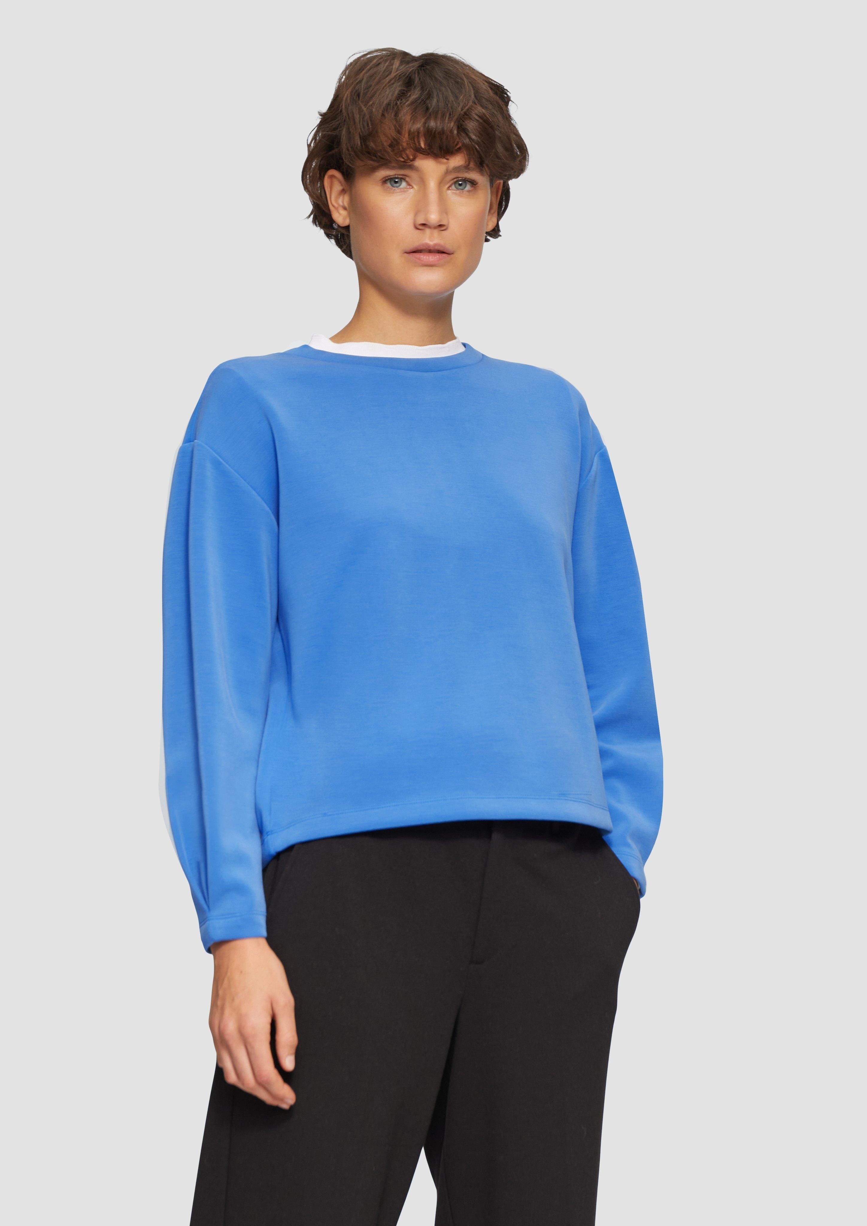 s.Oliver Sweatshirt Scuba-Sweatshirt aus Modalmix mit günstig online kaufen