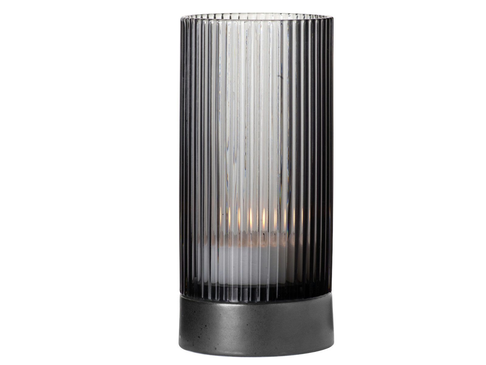 ASA SELECTION Windlicht Selection Juna Windlicht mit Porzellanfuß grey 17,8cm