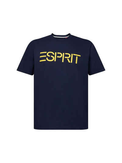 Esprit T-Shirt Unisex Logo-T-Shirt aus Baumwolle (1-tlg)