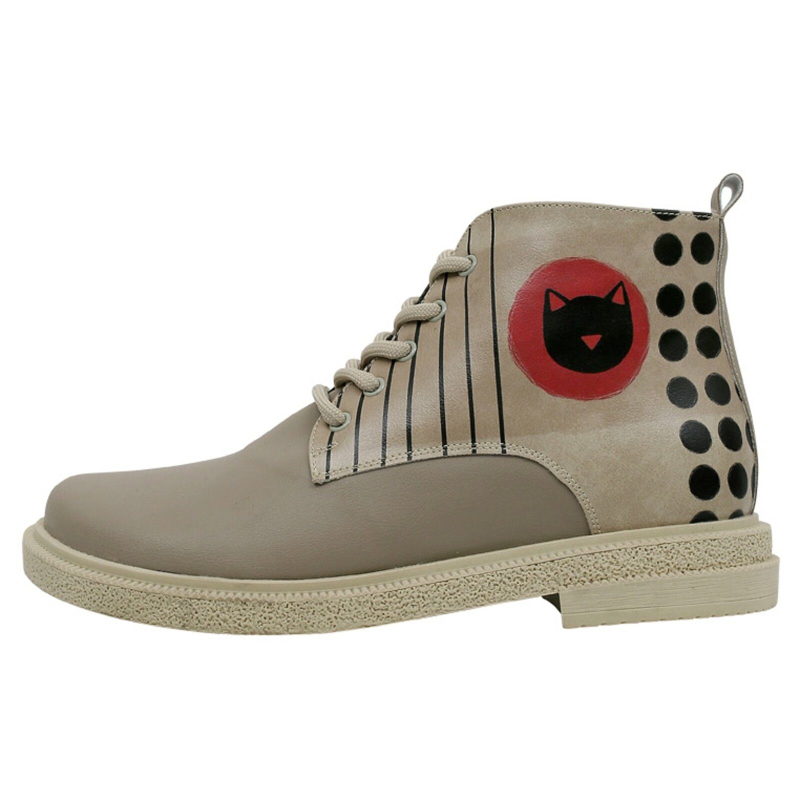 DOGO Victoria Ankle Boots Dots And Cats Damen Stiefeletten Bootsschuh Handgefertigt