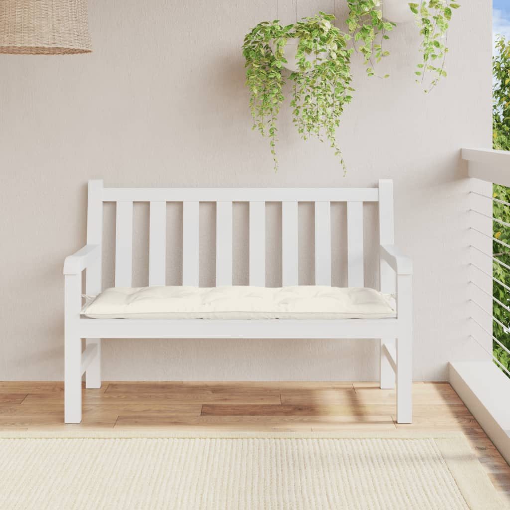 vidaXL Sitzauflage Gartenbank-Auflage Melange Creme 120x50x7 günstig online kaufen