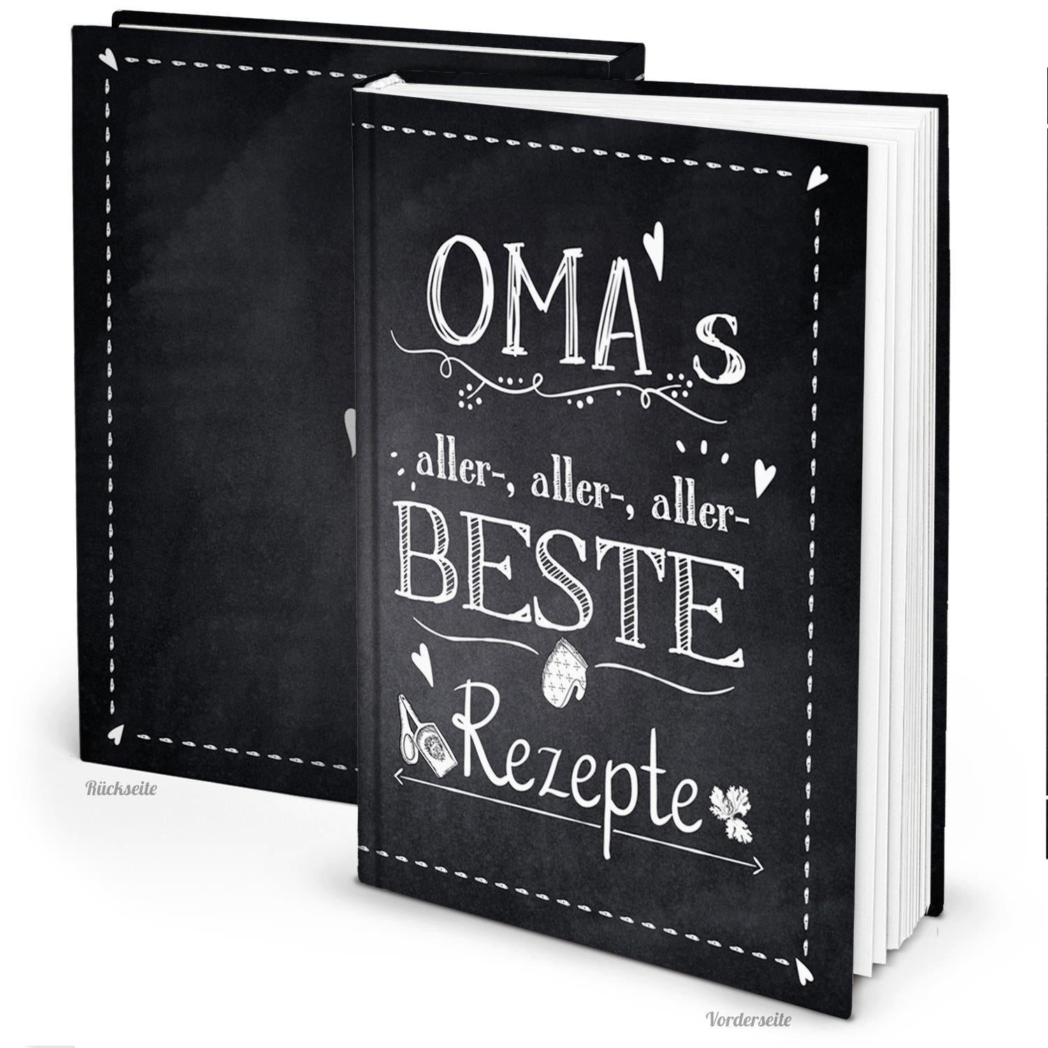 Logbuch-Verlag Notizbuch Rezeptbuch zum Eintragen OMAS ALLERBESTE REZEPTE in DIN