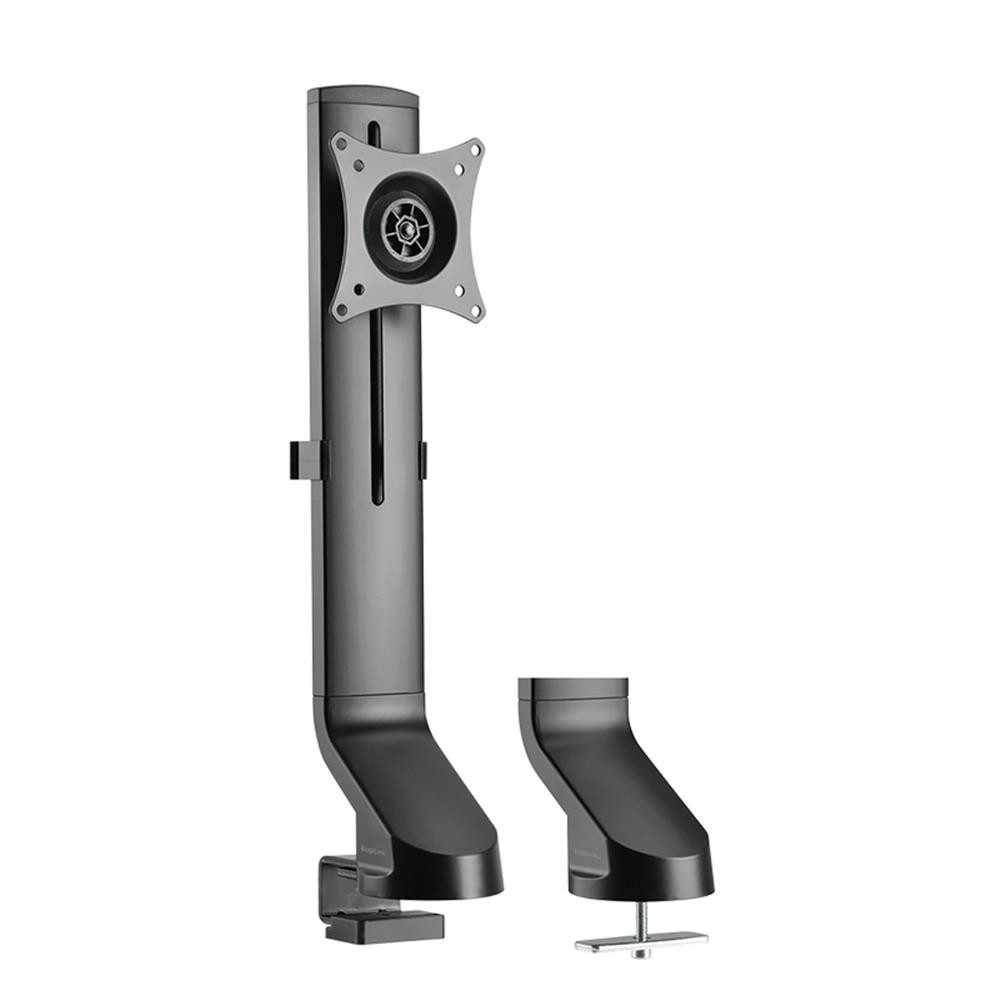 LogiLink Monitor-Halterung BP0161 Monitorhalterung, Stahl, flache & gebogene Monitore, 8 kg max., (bis 32 Zoll, Monitorarm, Tischklemme, VESA 100, Kabelmanagement)