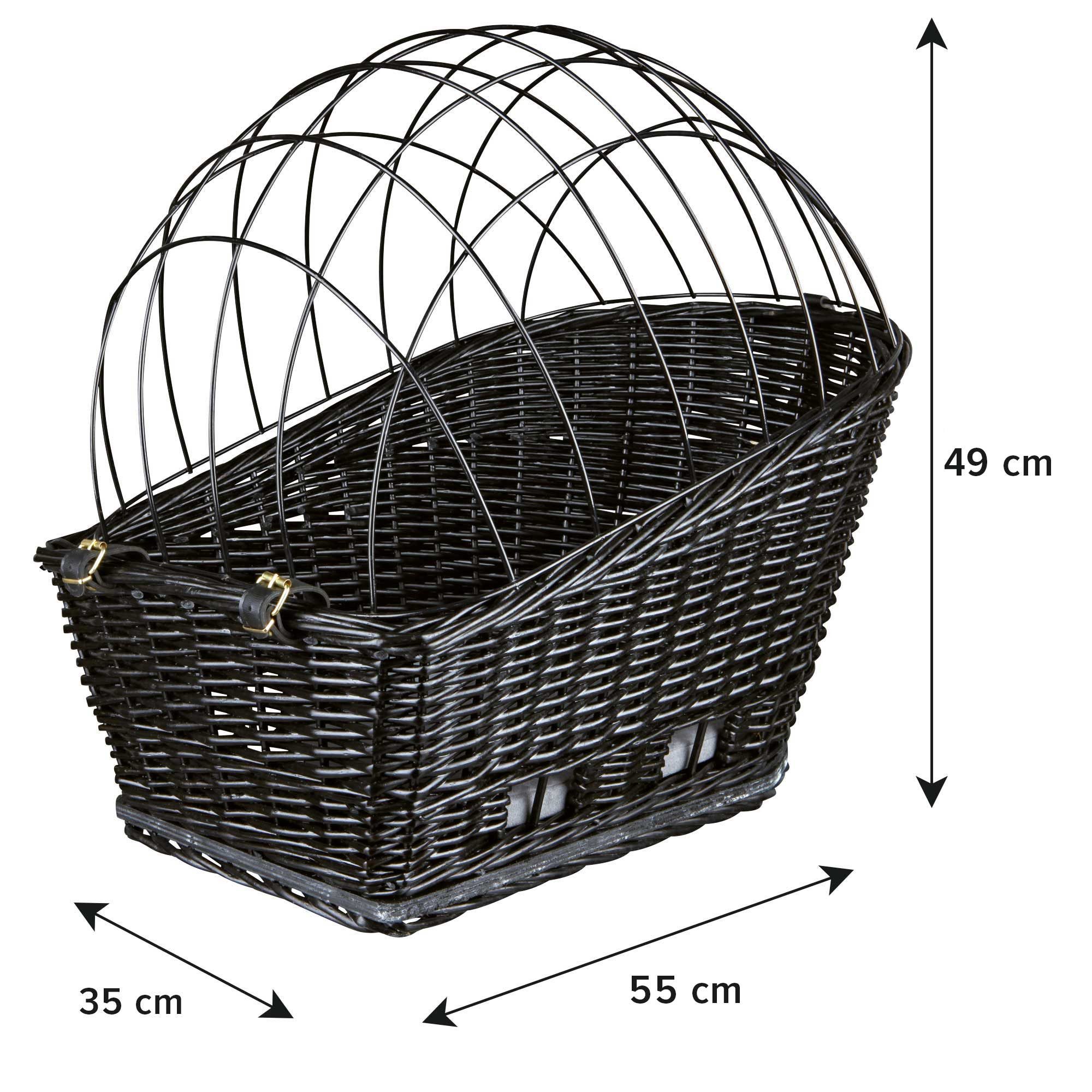 TRIXIE Tierfahrradkorb Großer Weiden - Fahrradkorb, inkl. Kissen bis 8,00 k günstig online kaufen