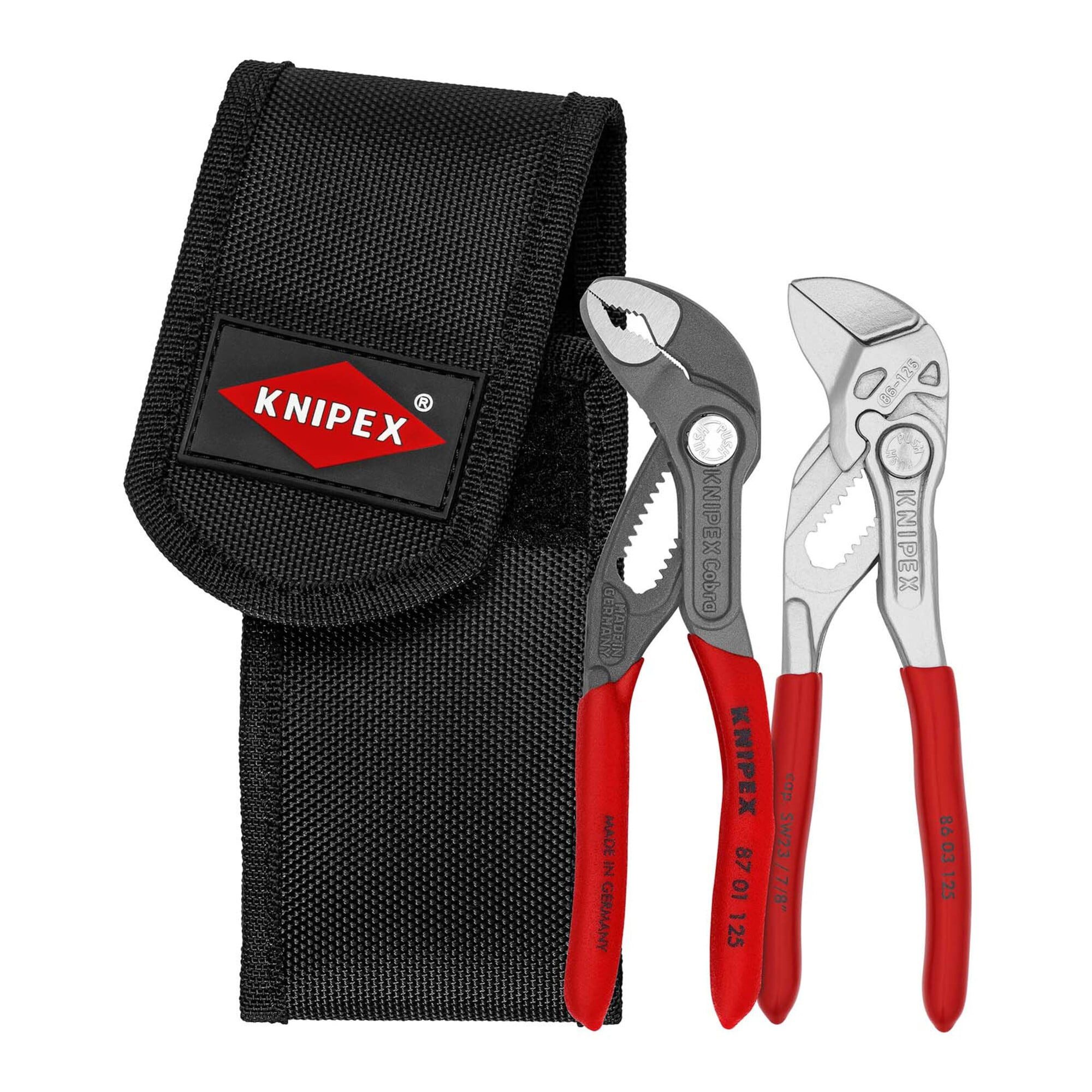 Knipex Zangenset KNIPEX 00 20 72 V04 Mini-Zangenset in Werkzeuggürteltasche 1 x 87 01 1