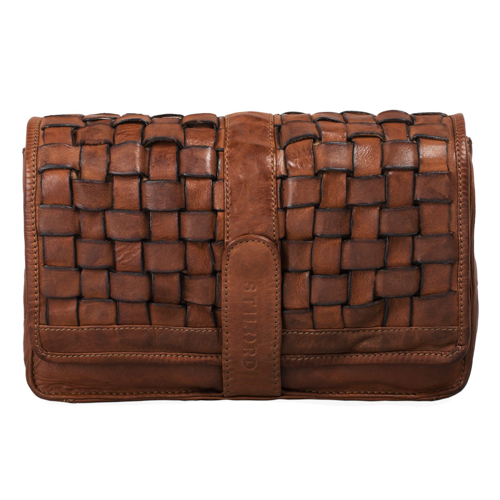 Handtasche "Ella" Handtasche Leder Damen geflochten