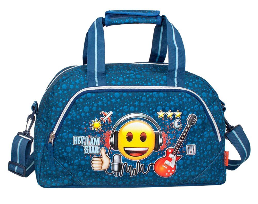 Emoji Sporttasche Motiv Rock Star Tasche Schultasche Schultertasche Reisetasche