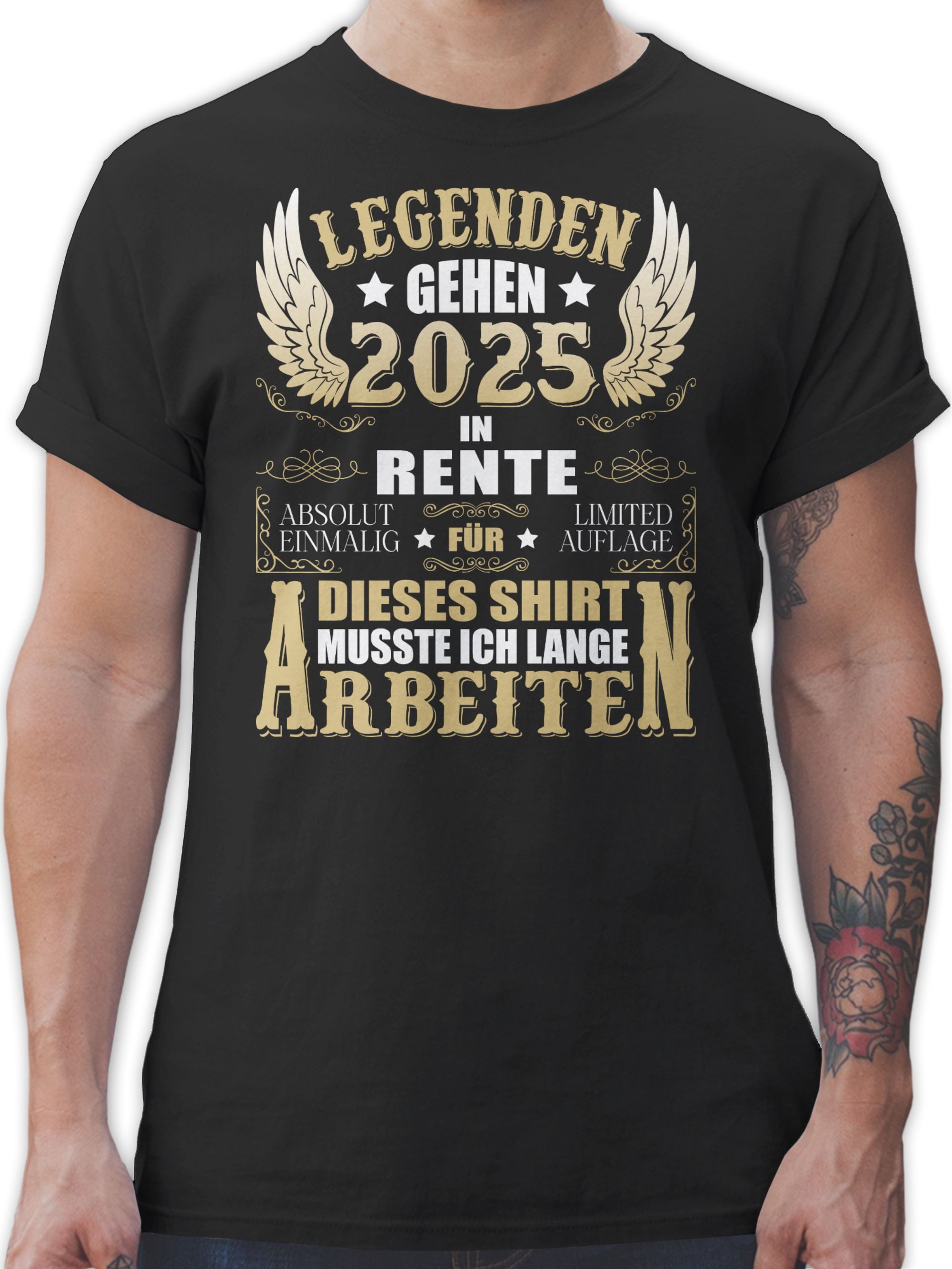 Shirtracer T-Shirt Legenden gehen 2025 in günstig online kaufen