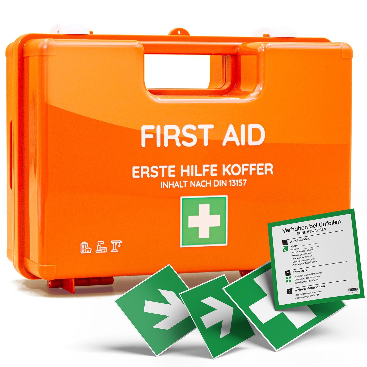 FLEXEO Erste-Hilfe-Koffer, Erste-Hilfe-Koffer inkl. Füllung DIN 13157  online kaufen | OTTO