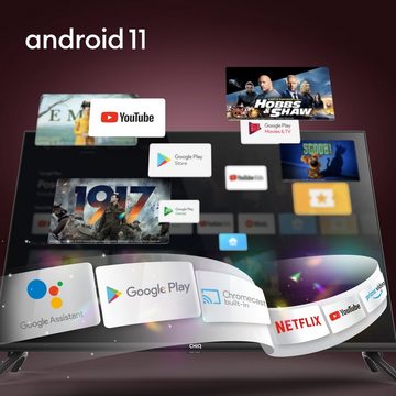 CHiQ L40H7C LED-Fernseher (100,00 cm/40 Zoll, Full HD, Smart-TV, Android 11, Google Assistant,Chromecast,Youtube,Triple Tuner(DVB-T2/T/C/S2)