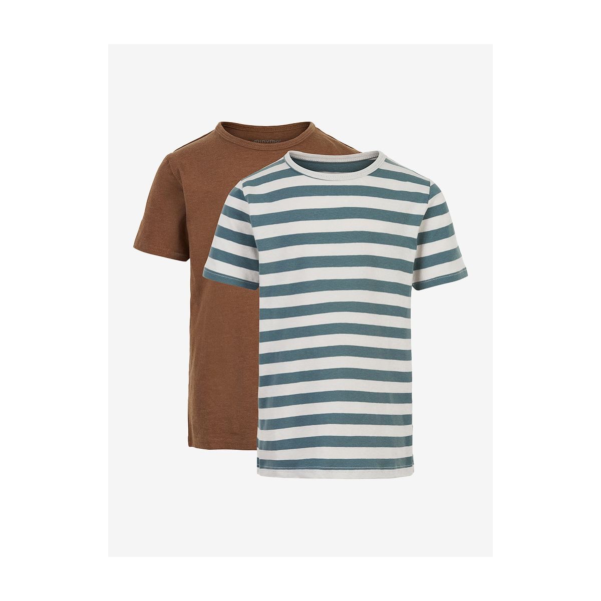 Minymo Funktionsshirt Basic 32 -t-shirt SS (2-pack) Bequeme und stilvolle Jungen-T-Shirts im 2er-Pack mit hervorragender
