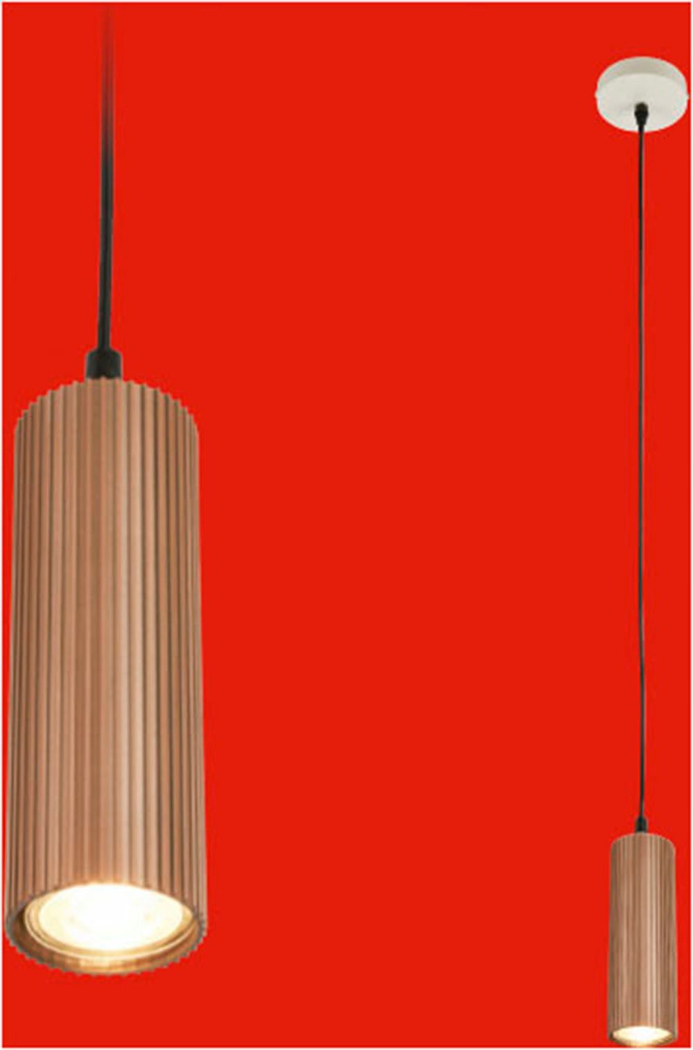 Briloner Leuchten LED Pendelleuchte IDA, ohne Leuchtmittel, Ø10 cm, Esszimmer, Esstisch, Wohnzimmer
