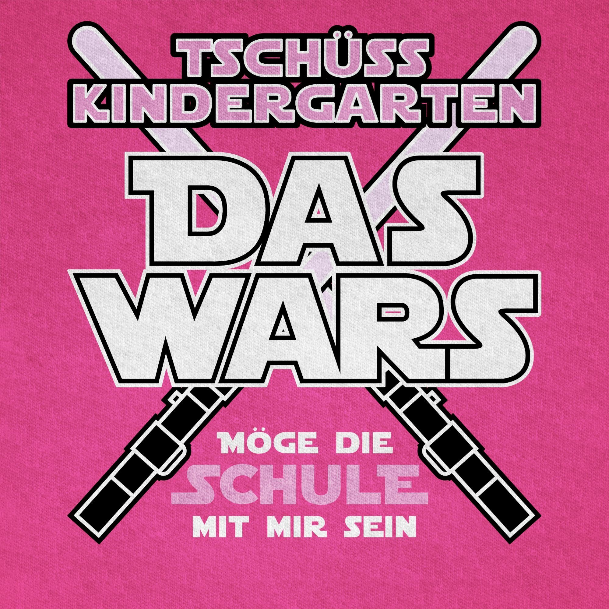Shirtracer T-Shirt Das Fuchsia Rosa Junge 2 Einschulung Wars Schulanfang Geschenke Kindergarten