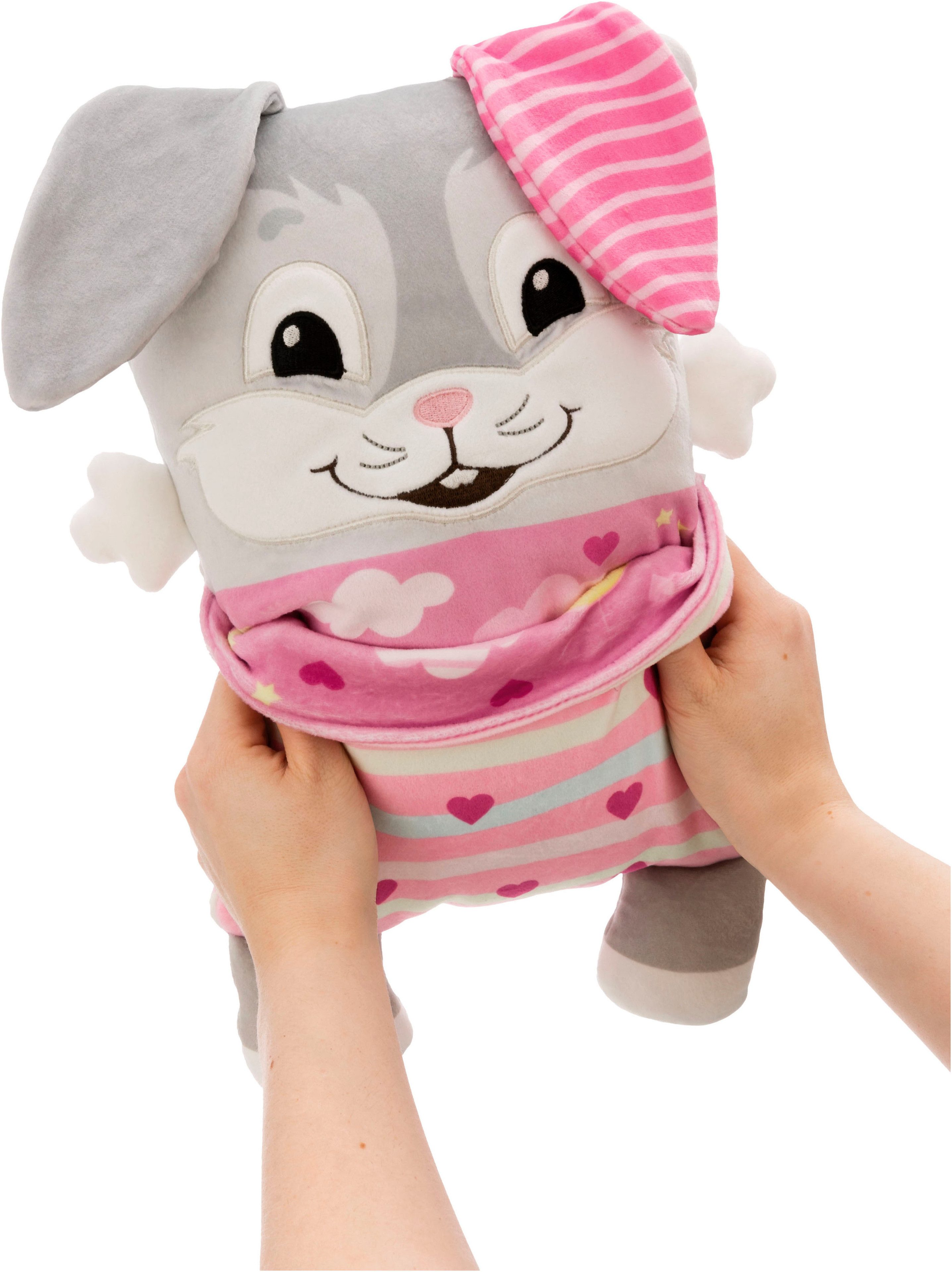 Nici Kuscheltier Cosidoos, Hase mit Wendefunktion 30x20 cm
