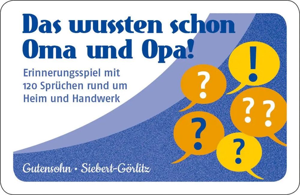 ERNST Spiel Das wussten schon Oma und Opa!