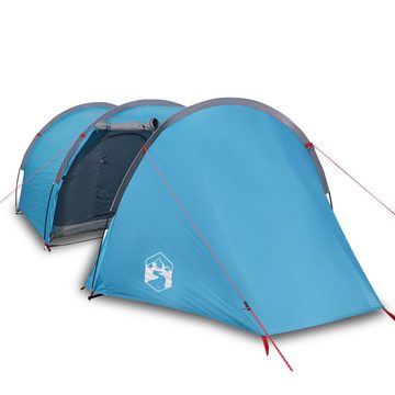 vidaXL Vorzelt Campingzelt 4 Personen Blau 405x170x106 cm 185T Taft