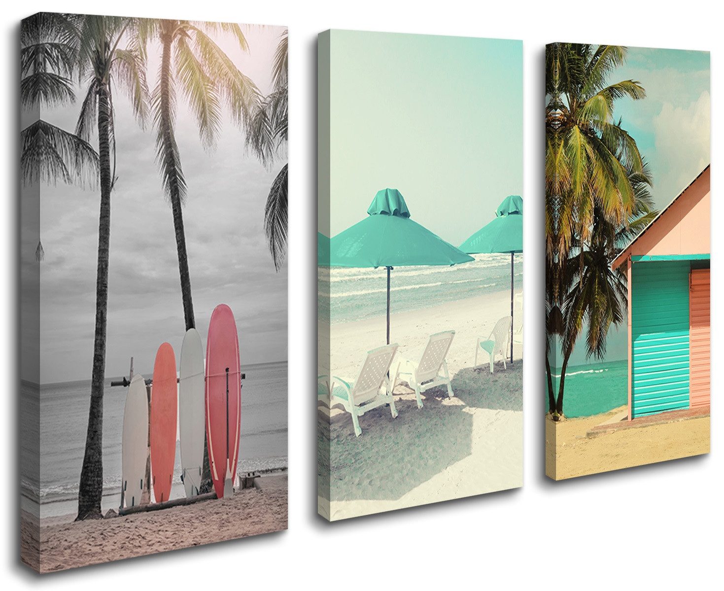 Visario Leinwandbild 3-teiliges Wandbild von Visario, günstig online kaufen