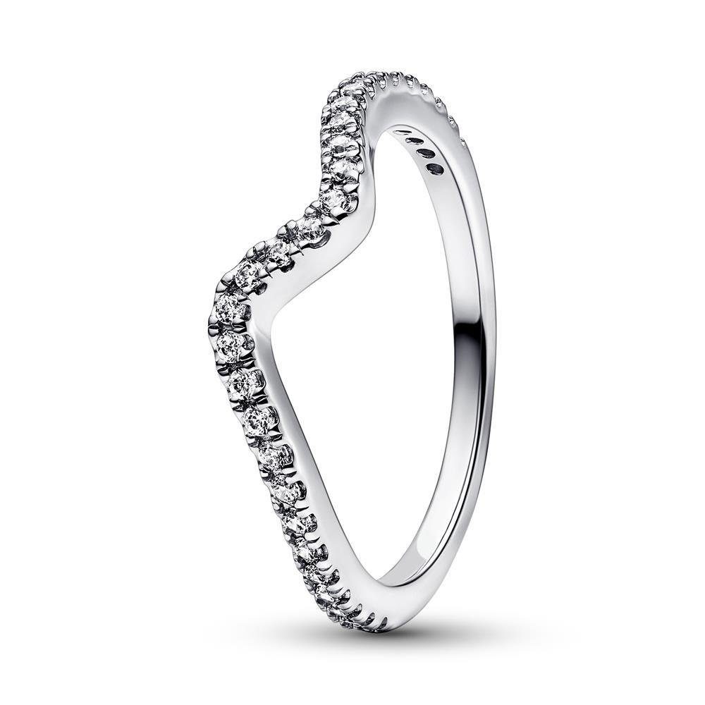 Pandora Fingerring Funkelnde Welle Ring aus günstig online kaufen