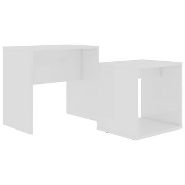 furnicato Couchtisch Couchtisch-Set Weiß 48 x 30 x 45 cm Spanplatte