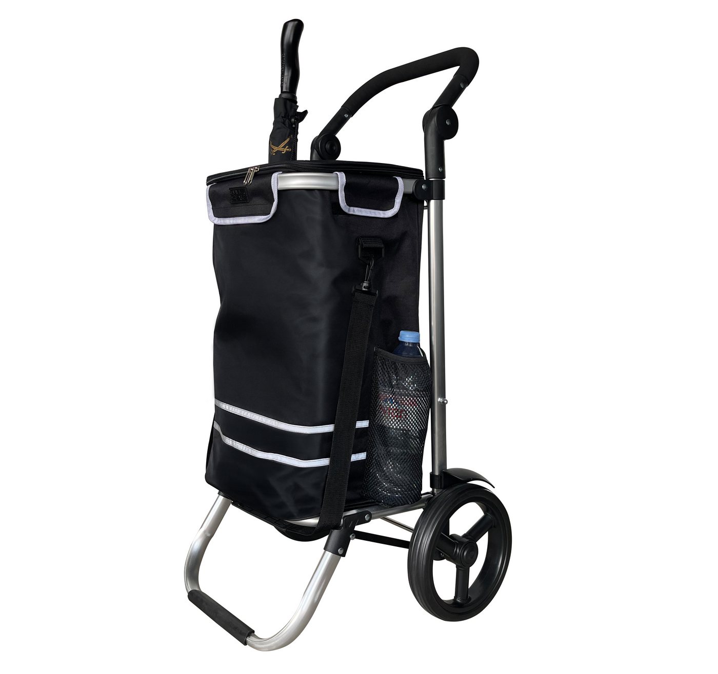 Quick Star Einkaufstrolley Faltbar, Aluminium, 58 l, 50 kg Traglast