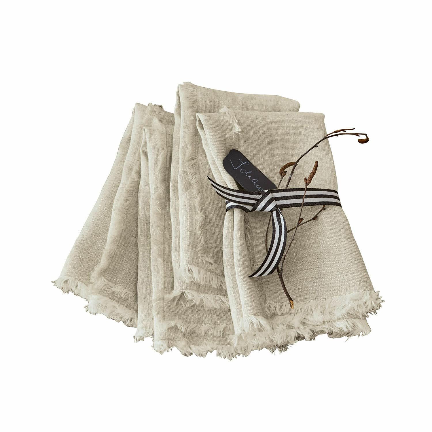 Mirabeau Stoffserviette Serviette 4er Set Largo leinen