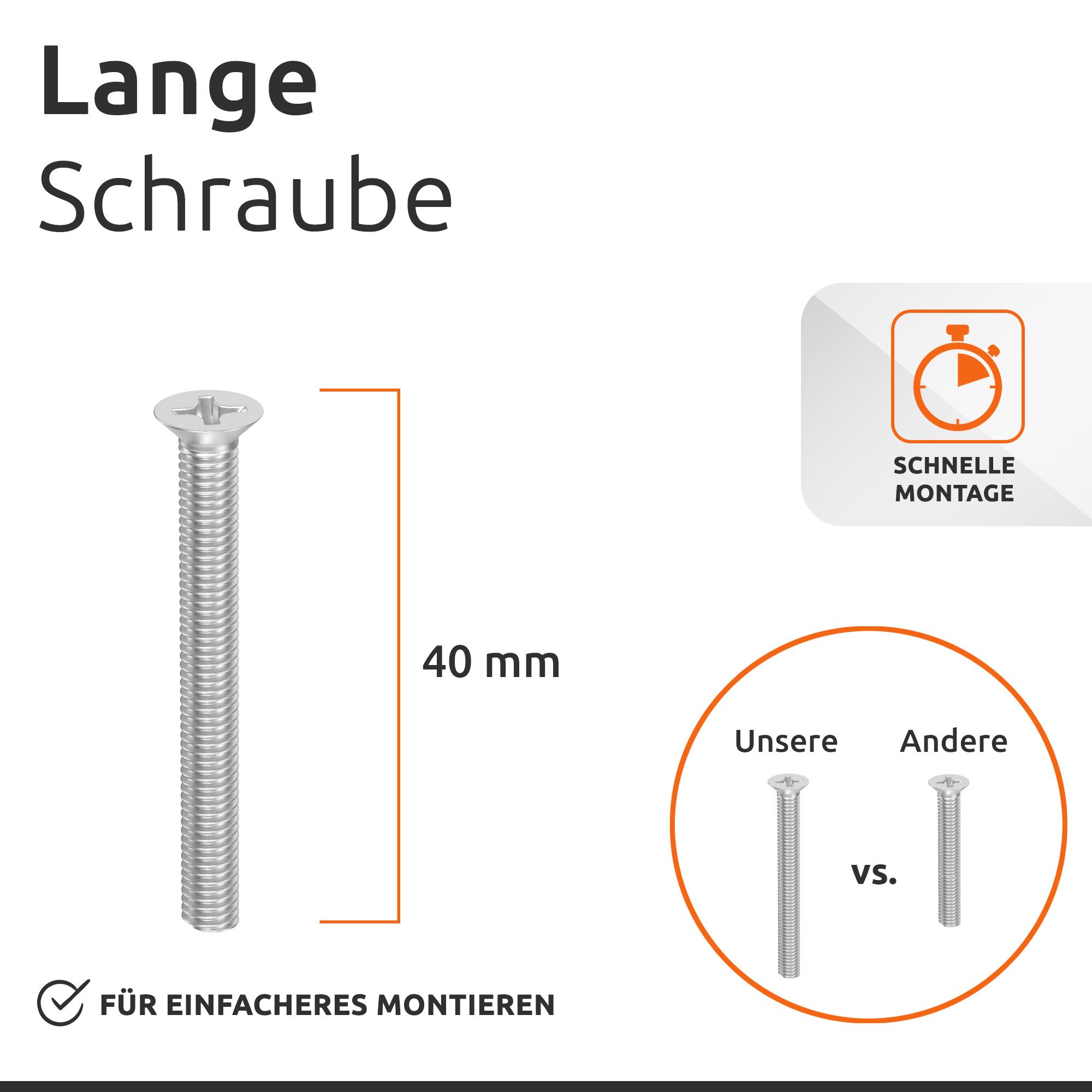 ECENCE Rollladen-Anschlagstopper 8er Set Anschlag-Puffer Weiss Stopper für 40mm, 8-St.