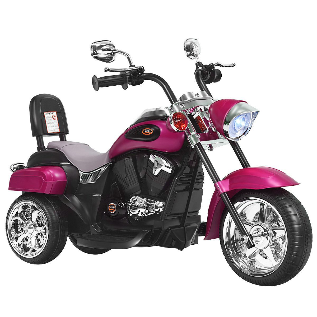 KOMFOTTEU Elektro-Kindermotorrad Dreirad Motorrad, mit Vor-und Rückwärtsschalter, für Kinder ab 3 Jahre