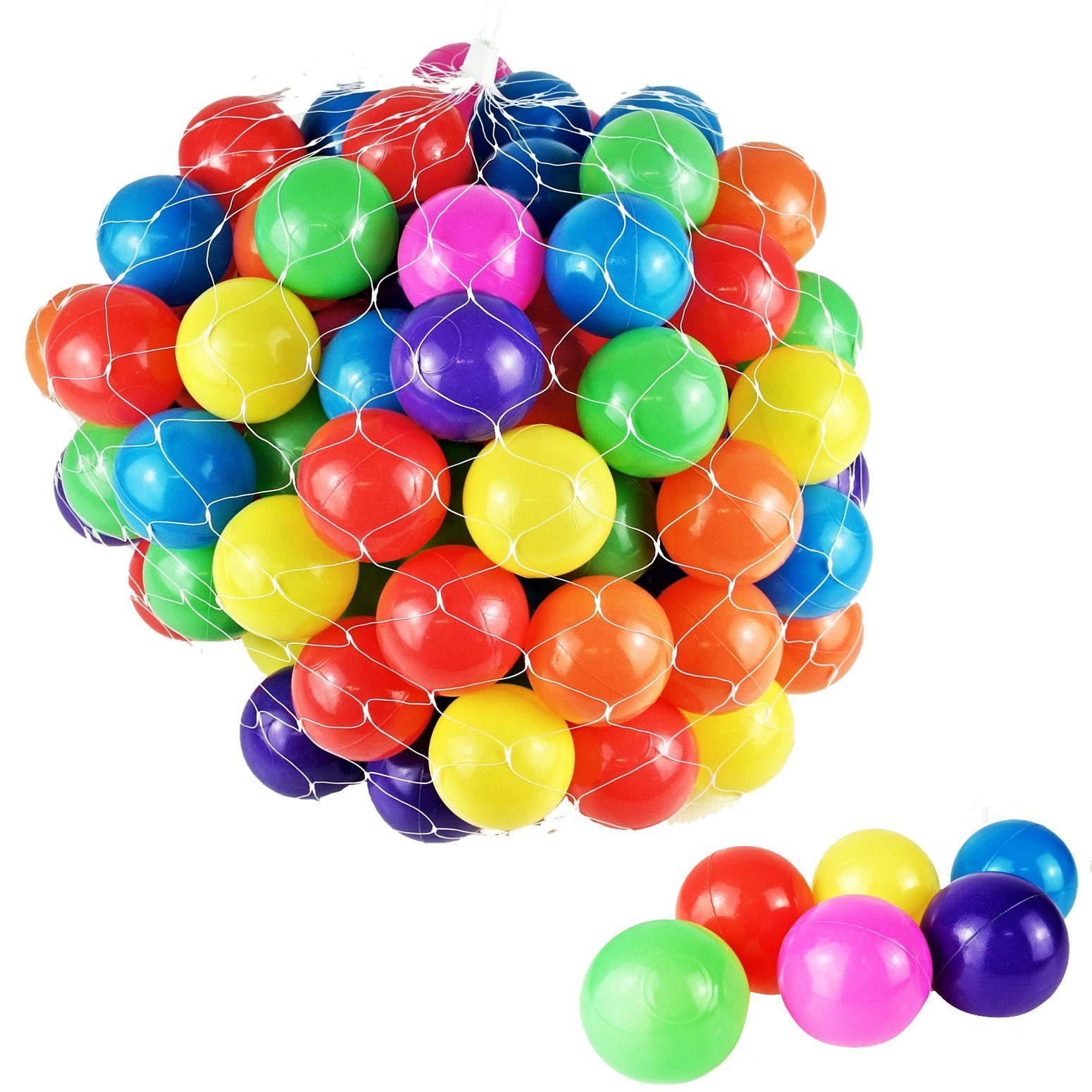 BAYLI Bällebad-Bälle 5,5cm Bällebad Softball - Bälle Ø Ball 900 Mischung Farben - bunte