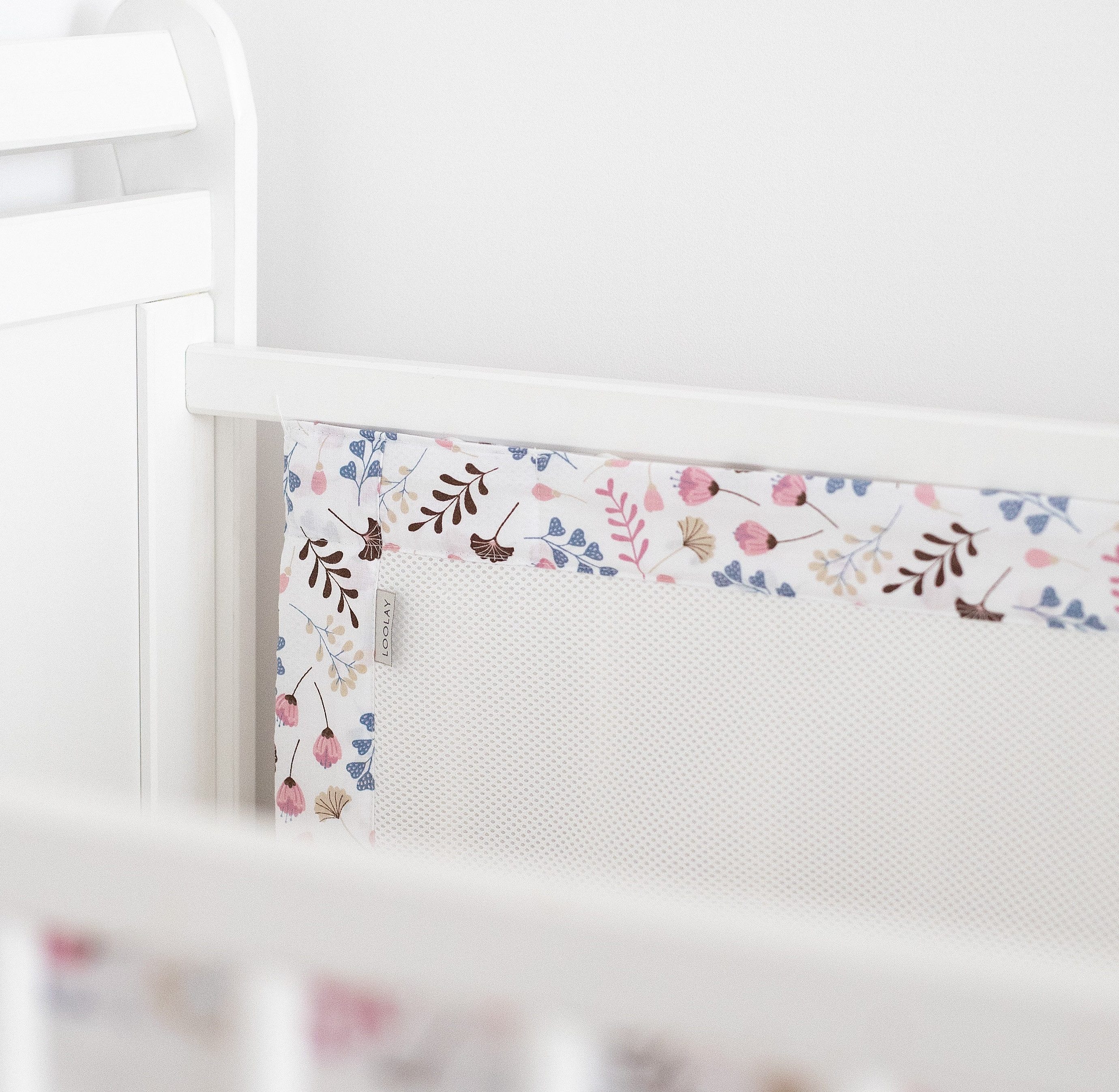 Loolay Babybett Atmungsaktiv 2 TLG. Netzstoff BETTUMRANDUNG für 140x70 o.12 günstig online kaufen