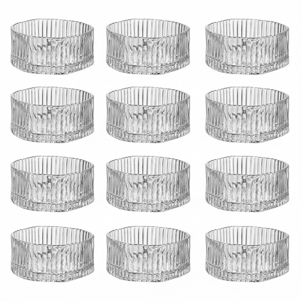 Zoha Dipschale Premiuglas Snackschalen für Nüsse und Dips, Dessertschale, (Set, 12-tlg), Spülmaschinengeeignet
