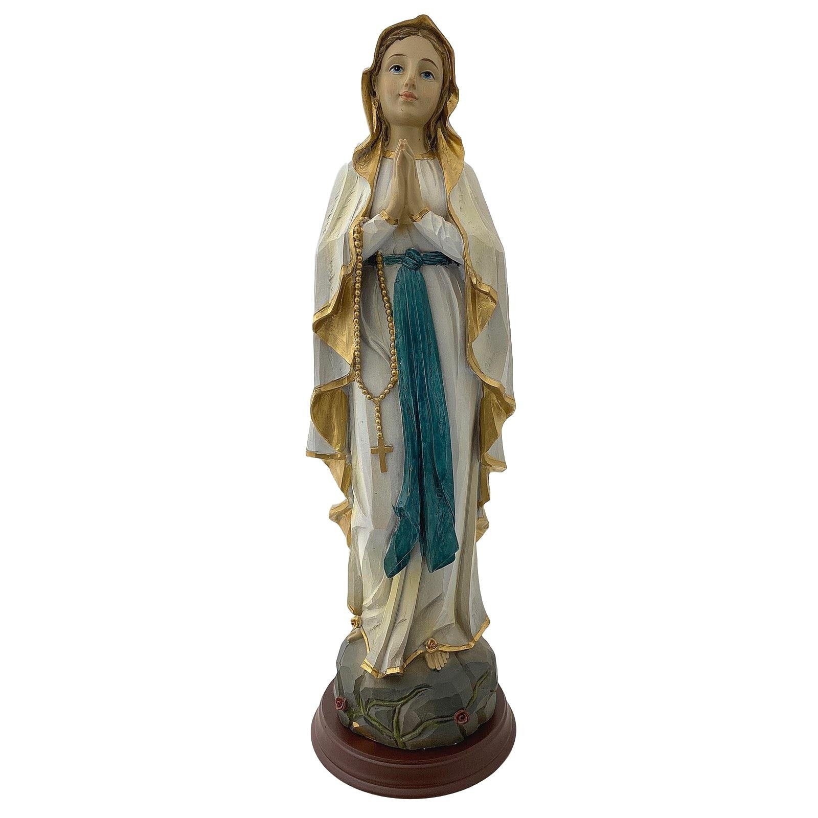 Aubaho Dekofigur Skulptur Maria Heiligenfigur Madonna Figur Statue Kunststein 43cm Anti