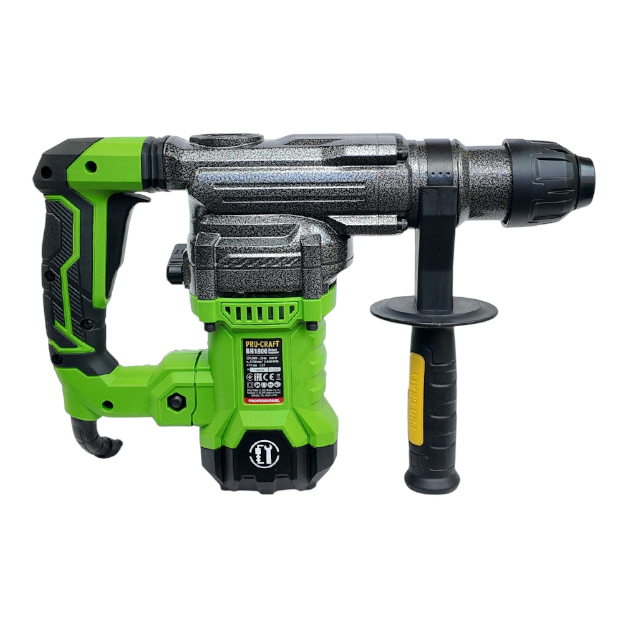 PRO CRAFT Kombihammer Procraft BH1800 Kombihammer 1500 Watt 5,5 Joule SDS-Plus