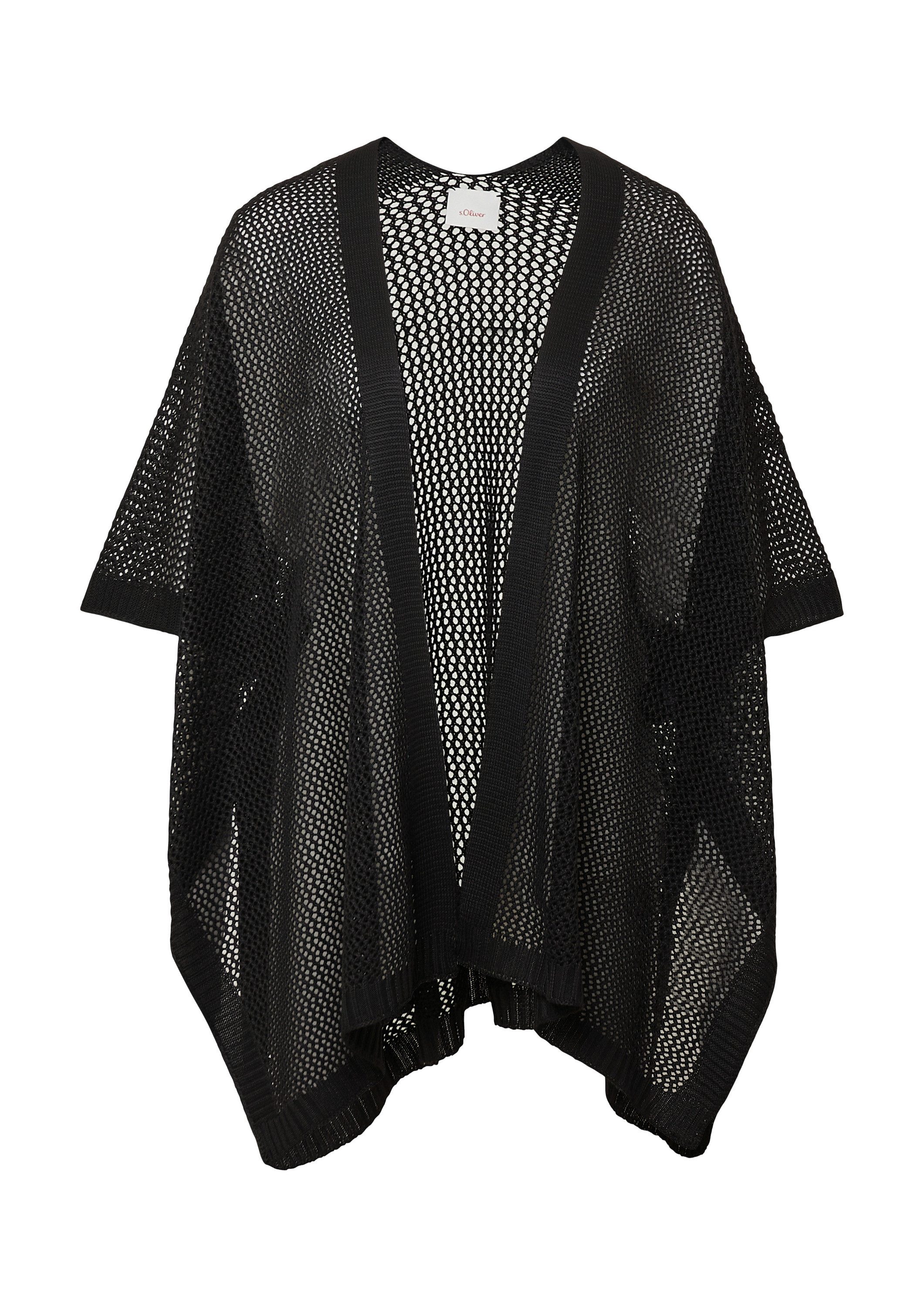 s.Oliver Poncho Indoor-Poncho Leichter Strickponcho (1-St) günstig online kaufen