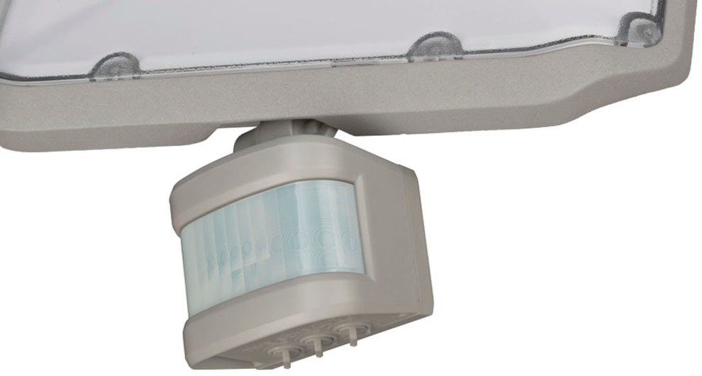 LED Bewegungsmelder PIR LED Warmweiß, und Brennenstuhl mit 3050, Bewegungsmelder, integriert, AL fest Außen-Wandleuchte