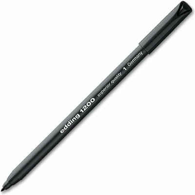 edding Marker Color Pen 1200 Black Schwarz (4-1200001)
