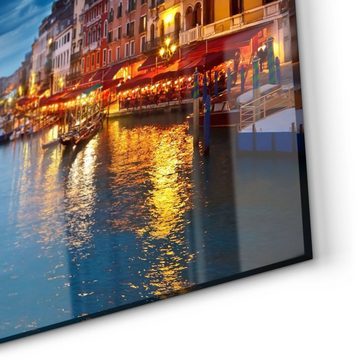 DEQORI Küchenrückwand 'Venedigs Canal Grande', Glas Spritzschutz Badrückwand Herdblende