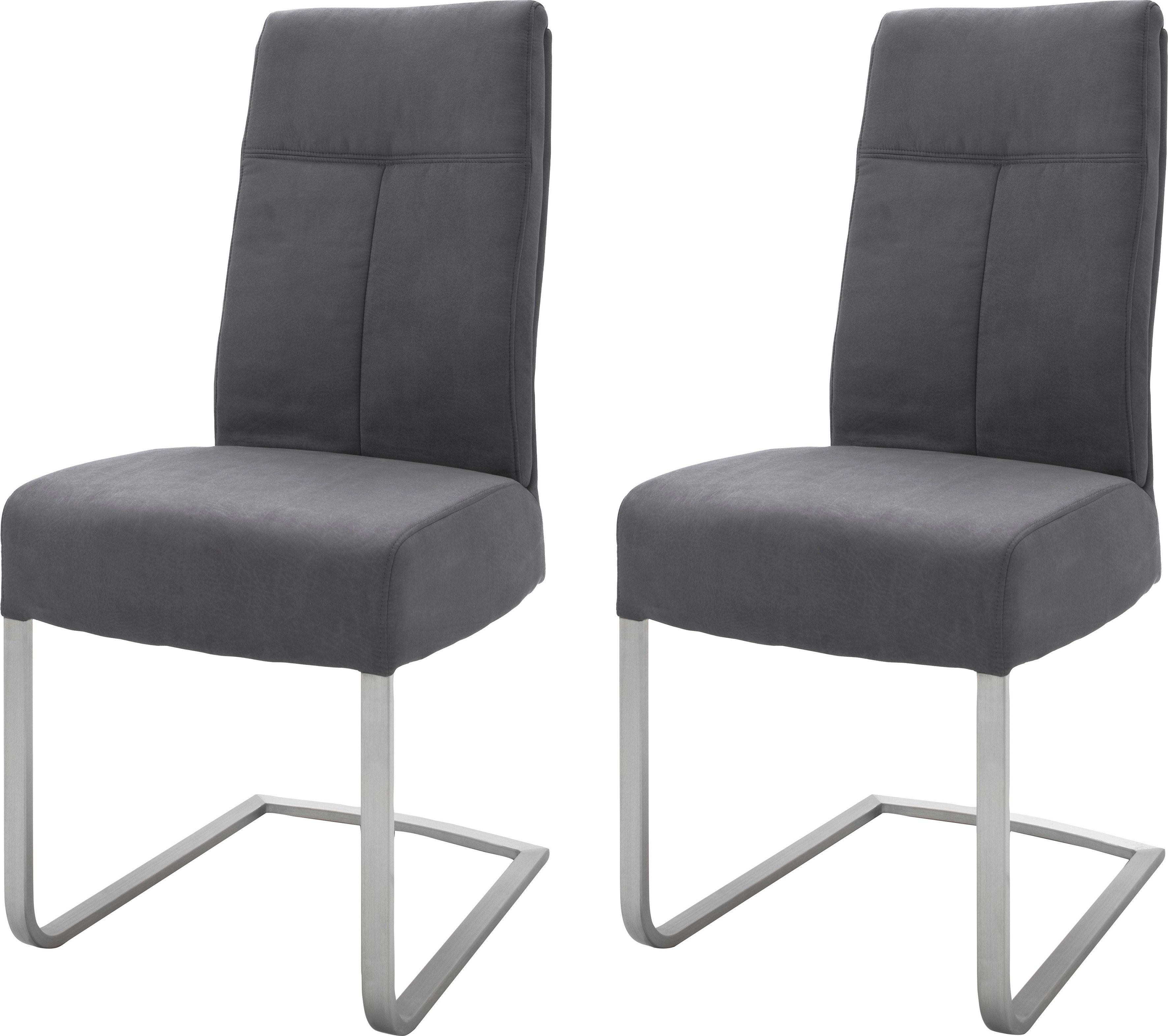 Stuhl belastbar Anthrazit MCA 2 120 furniture bis Freischwinger | Kg (Set, St), Talena Anthrazit