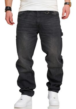 SOULSTAR Straight-Jeans S2CHEB Herren Lange Hose Carpenter Jeans Bermuda Regular-Fit Workwear