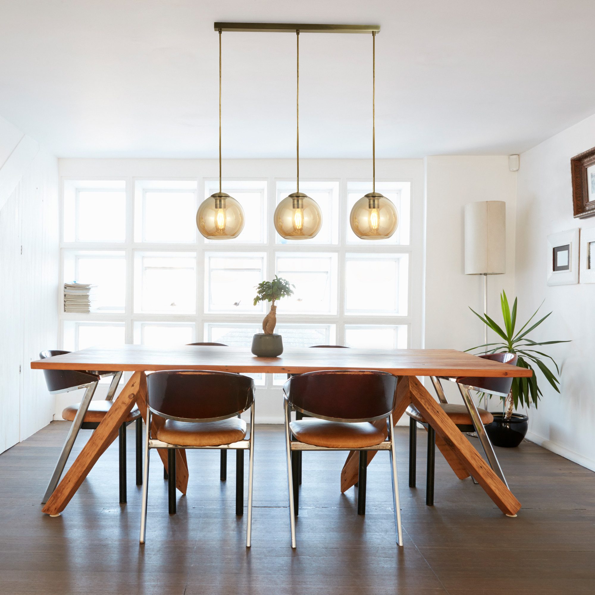 Searchlight Hängeleuchte Balls 3Lt Bar Pendant, Leuchtmittel wechselbar günstig online kaufen