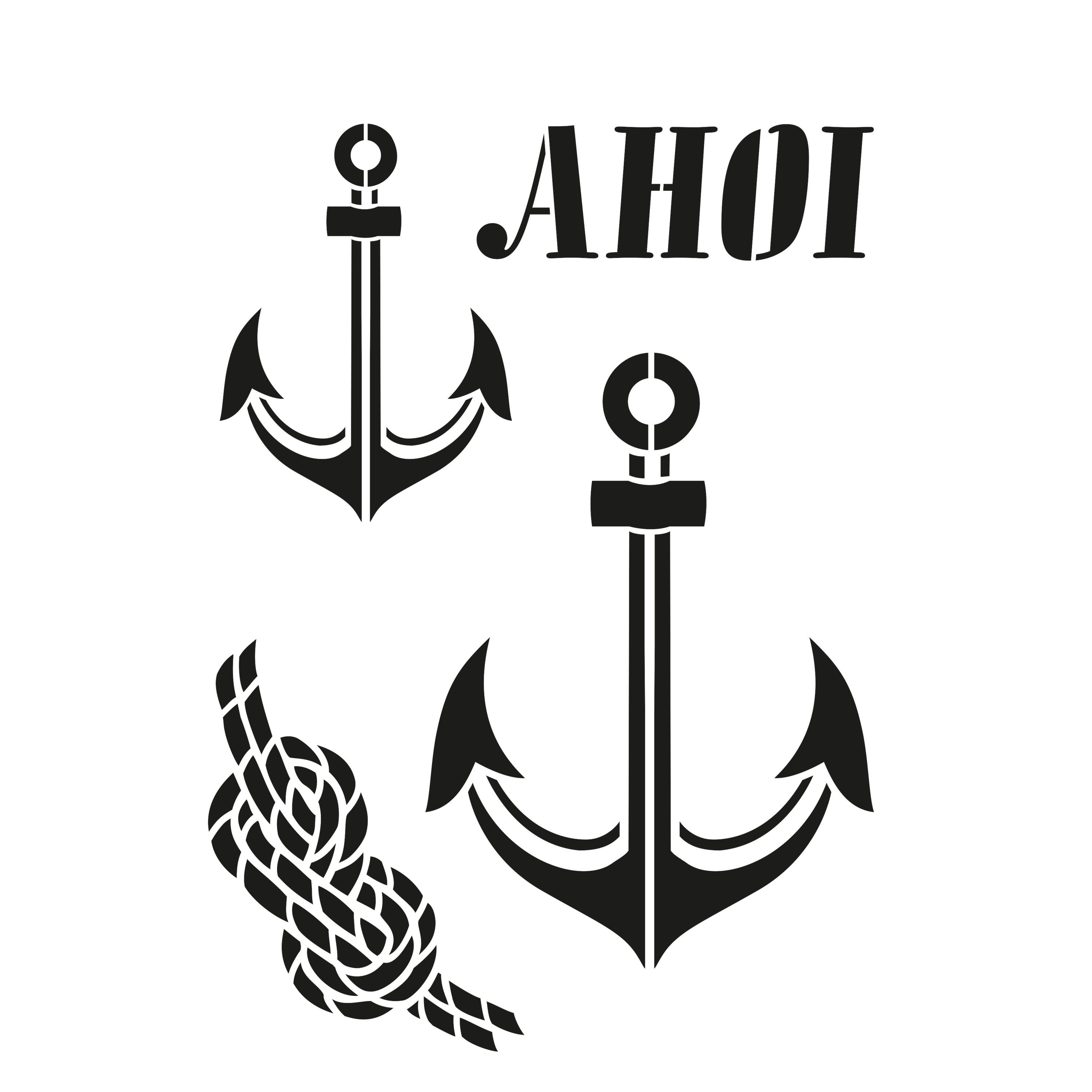 efco Malschablone Schablone Ahoi, DIN A4