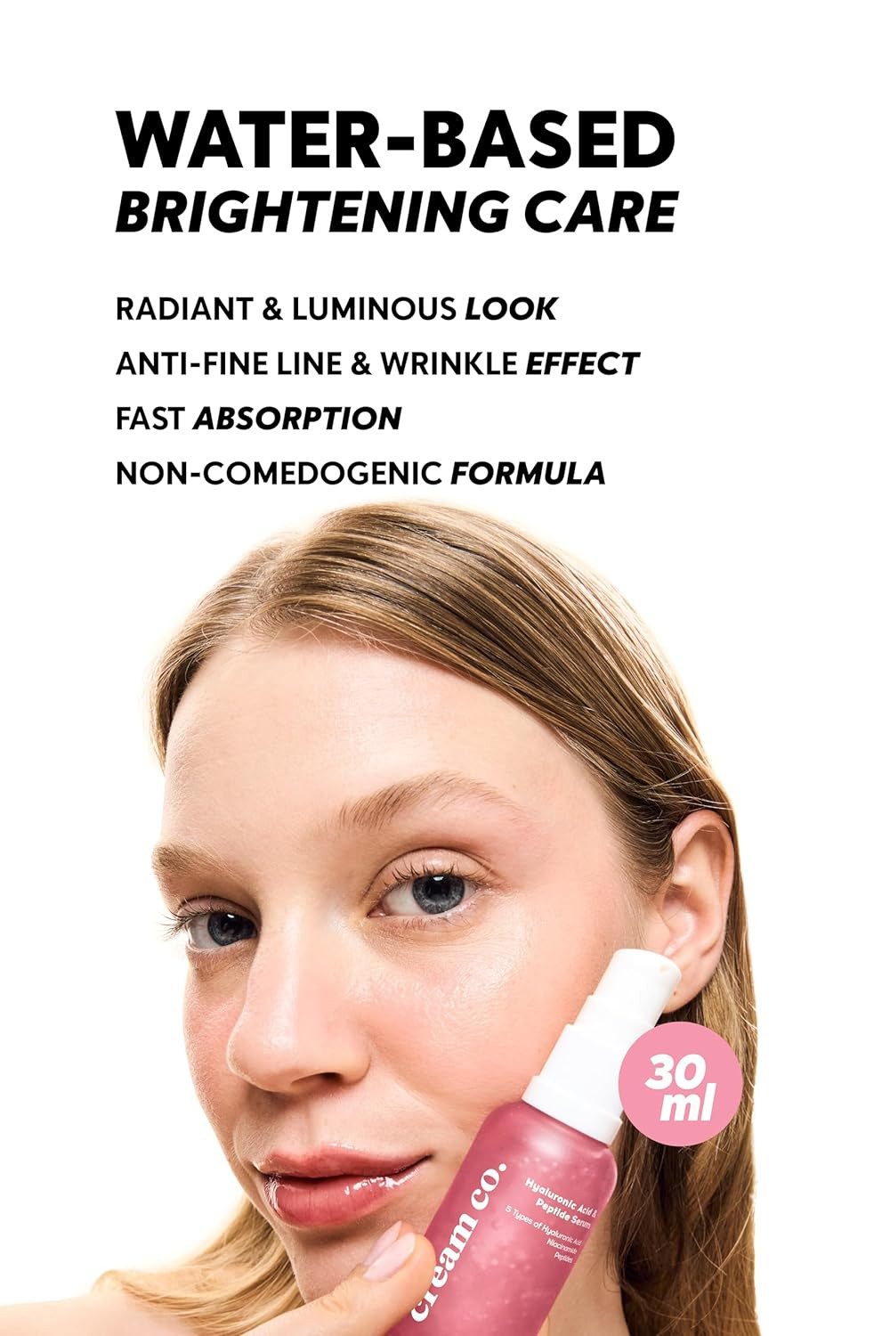 cream co. Anti-Falten-Serum Cream Co. 30ml Peptid- & Hyaluronserum