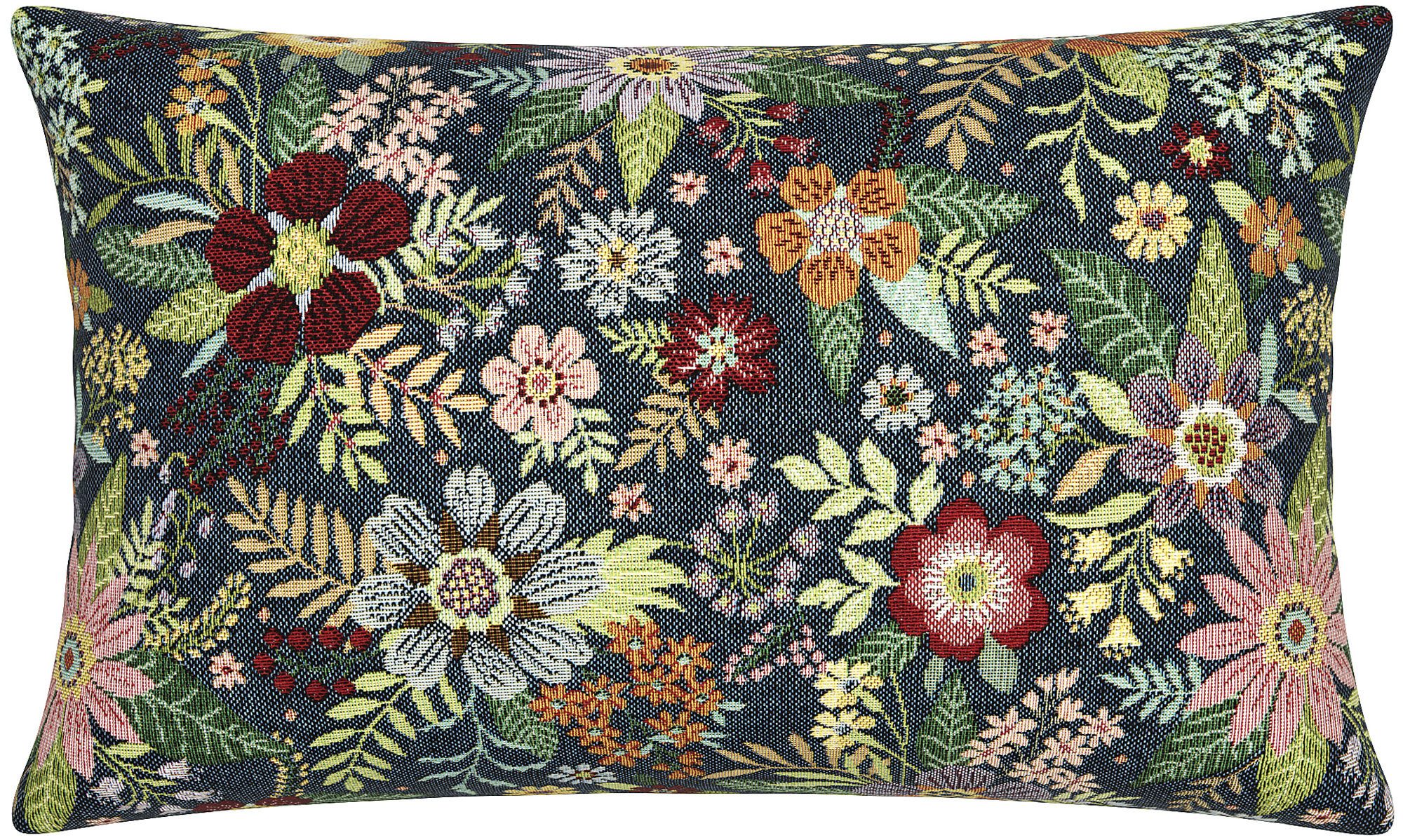 Erwin Müller Kissenhülle Kissenhülle "Blumen", Jacquard Blumen