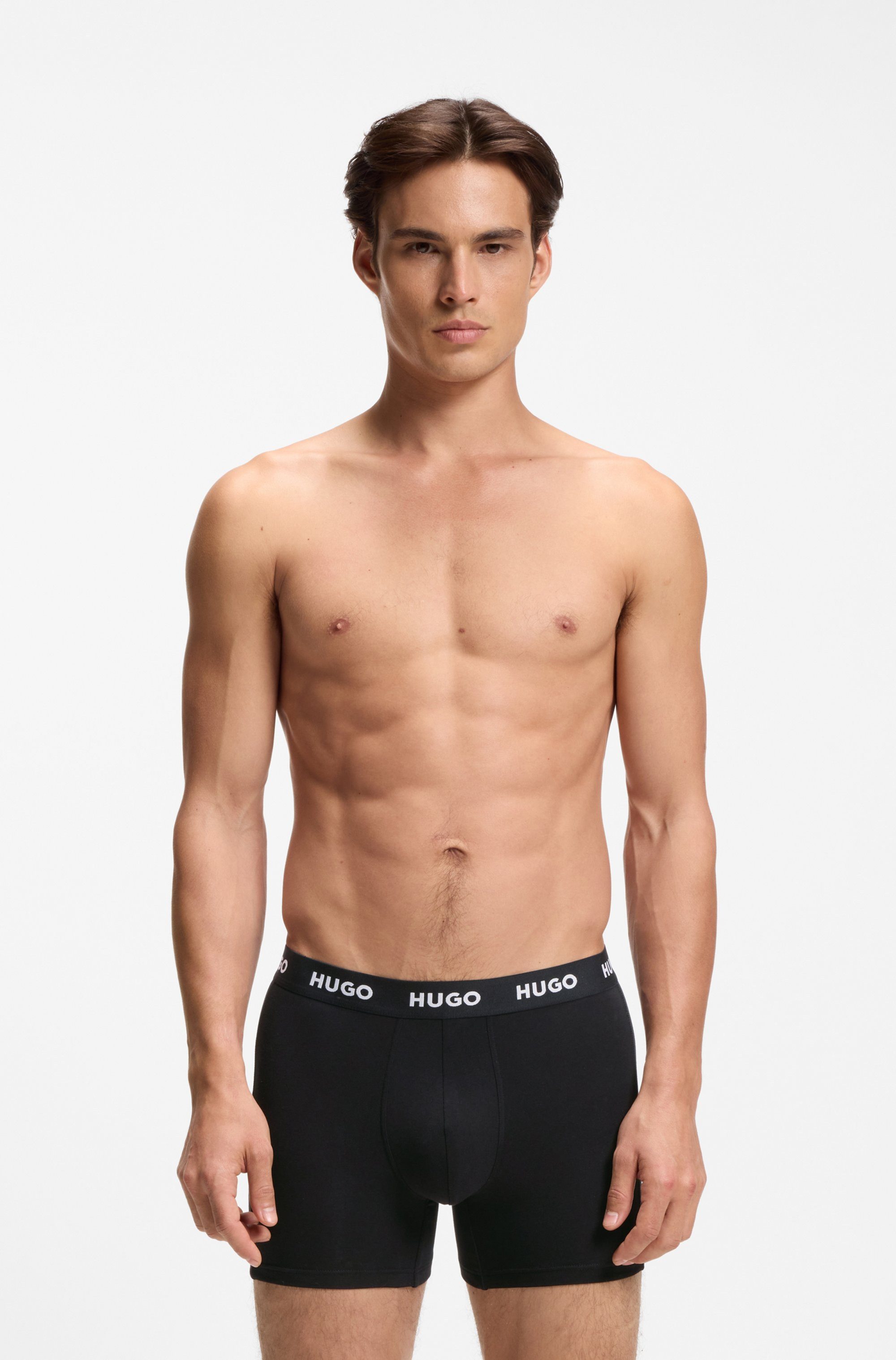 HUGO Boxer BOXERBR TRIPLET PACK (3-St) mit HUGO Logo-Elastikbund