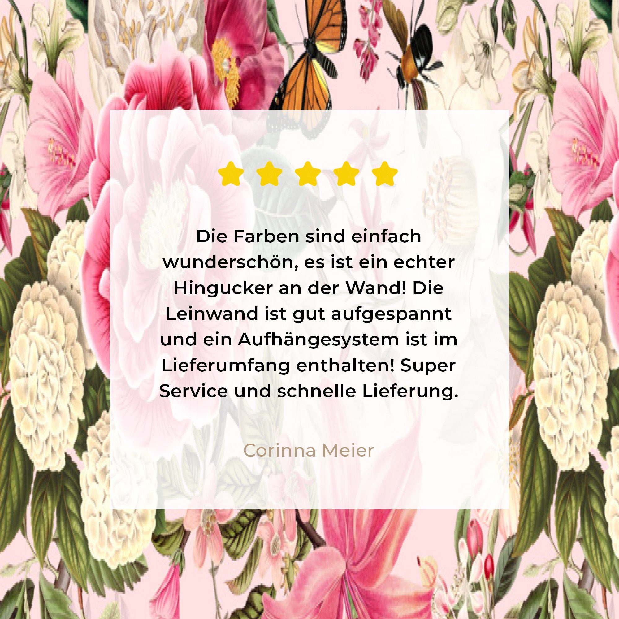 OneMillionCanvasses® Leinwandbild Blumen - Gemälde, Zackenaufhänger, - inkl. fertig Muster, St), bespannt Leinwandbild 20x30 cm Lilie Insekten - (1