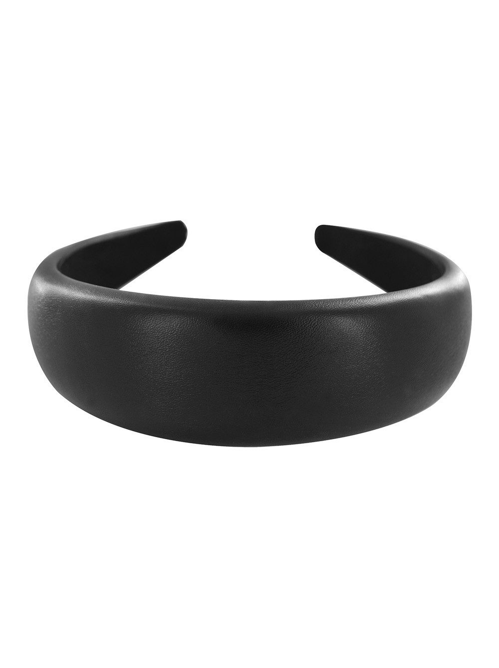 axy Haarreif breiter Haarreif in Kunstleder-Optik, Eleganter Damen Haarreif Haarband