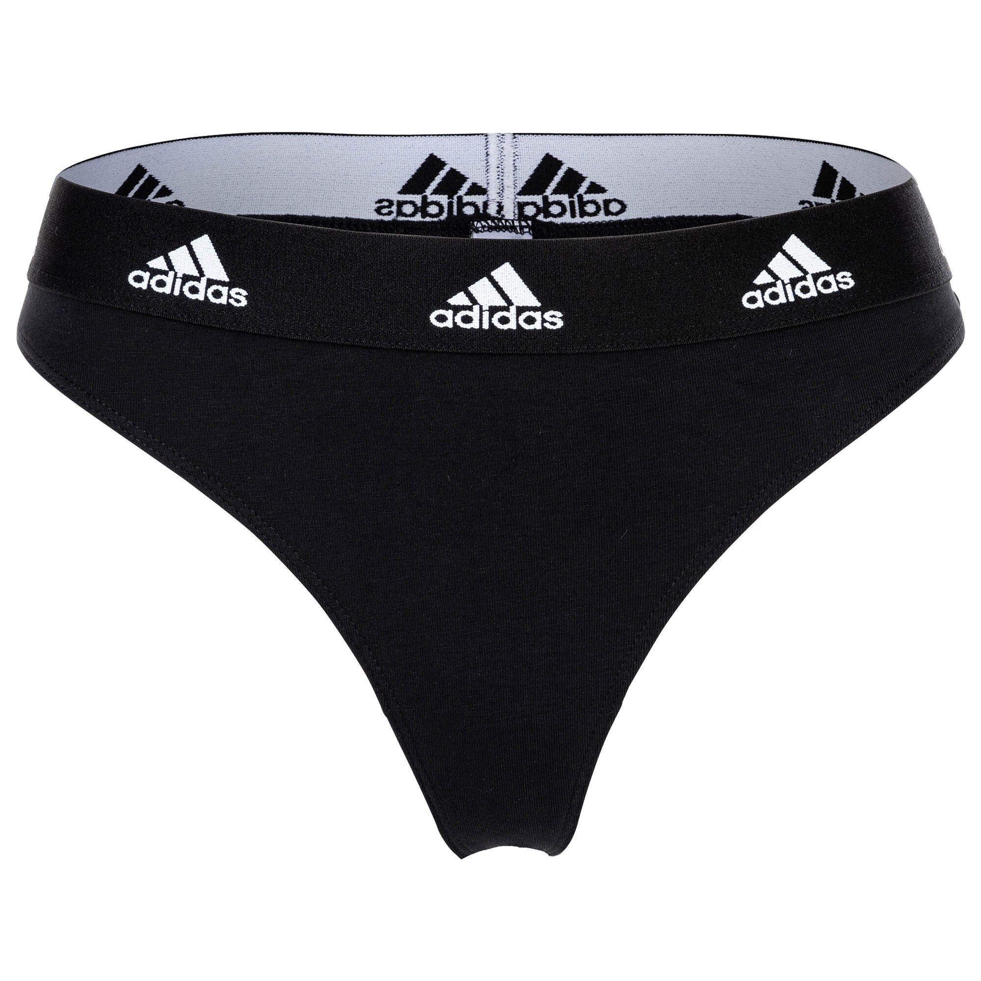 adidas Sportswear String Damen Pack 2er Thong - Oliv/Schwarz String, Unterwäsche 2PK