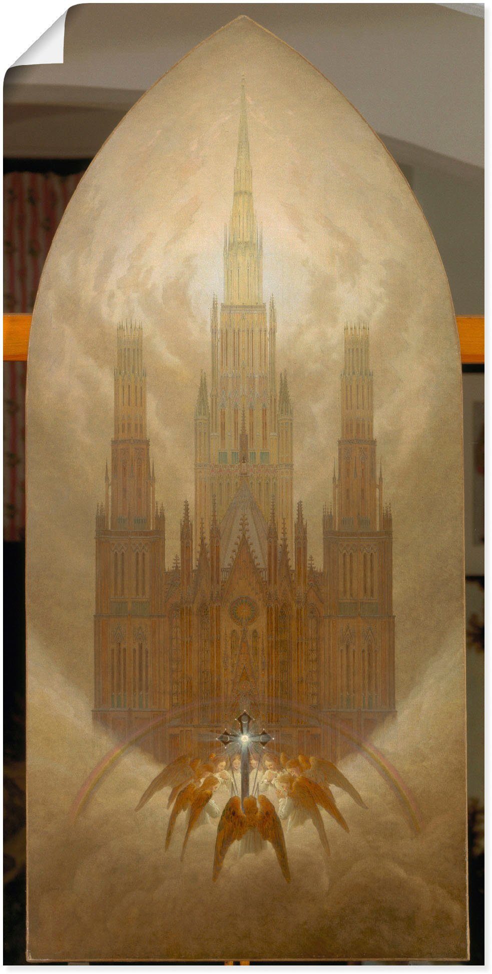 Gebäude Poster Kathedrale. Artland (1 Wandaufkleber Um versch. Leinwandbild, als oder in 1818., Größen St), Alubild, Die Wandbild
