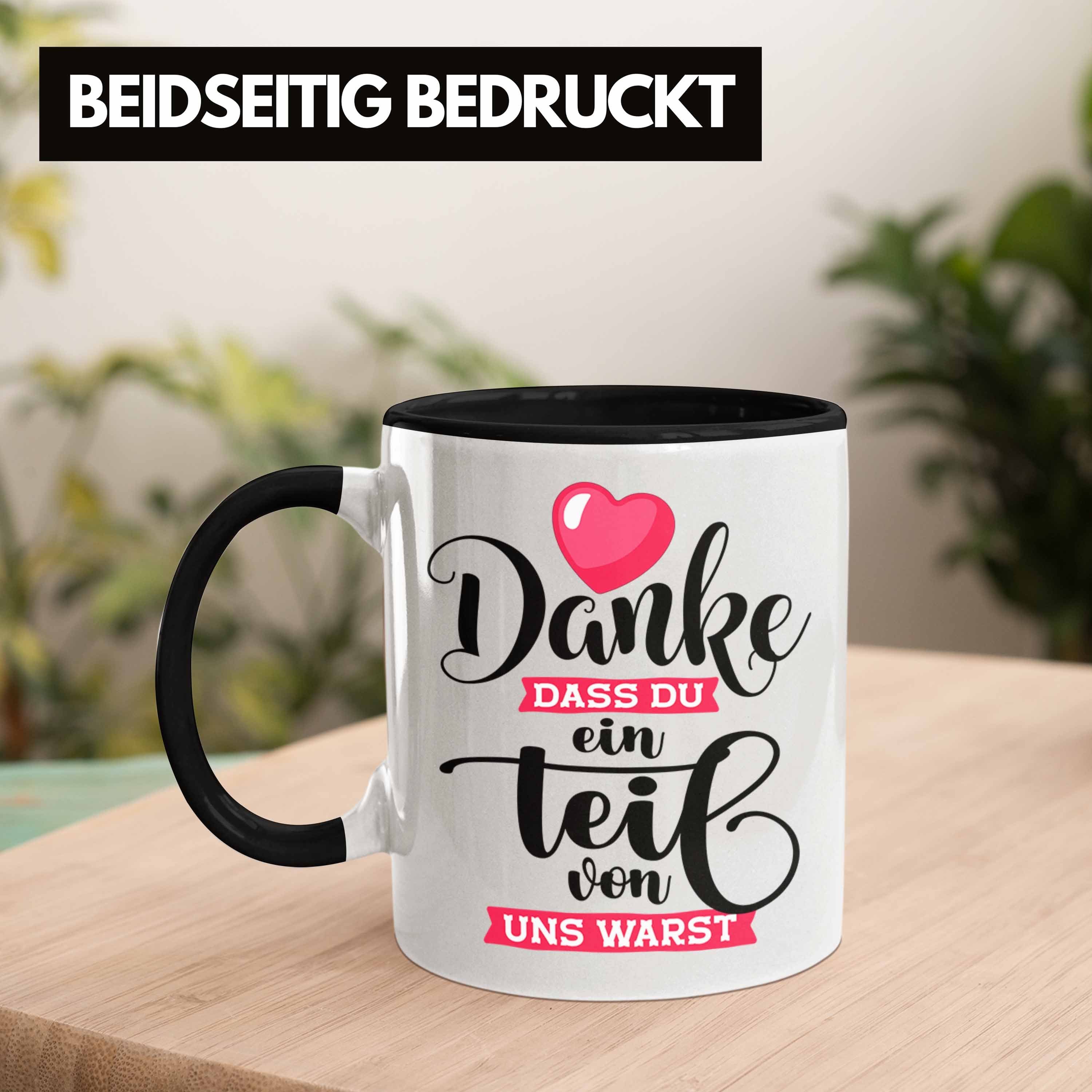 Abschiedsgeschenk Kollege Kollegin Tasse Trendation Jobwechsel Dass Danke Tasse Du Schwarz Ein