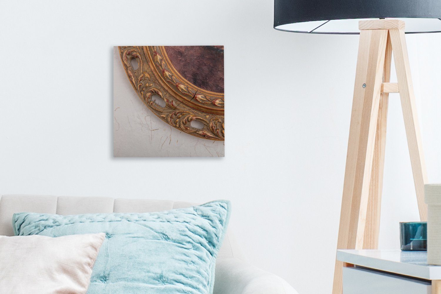 für Fotorahmen Leinwand Holz, St), Wohnzimmer Bilder Schlafzimmer (1 Leinwandbild aus OneMillionCanvasses®
